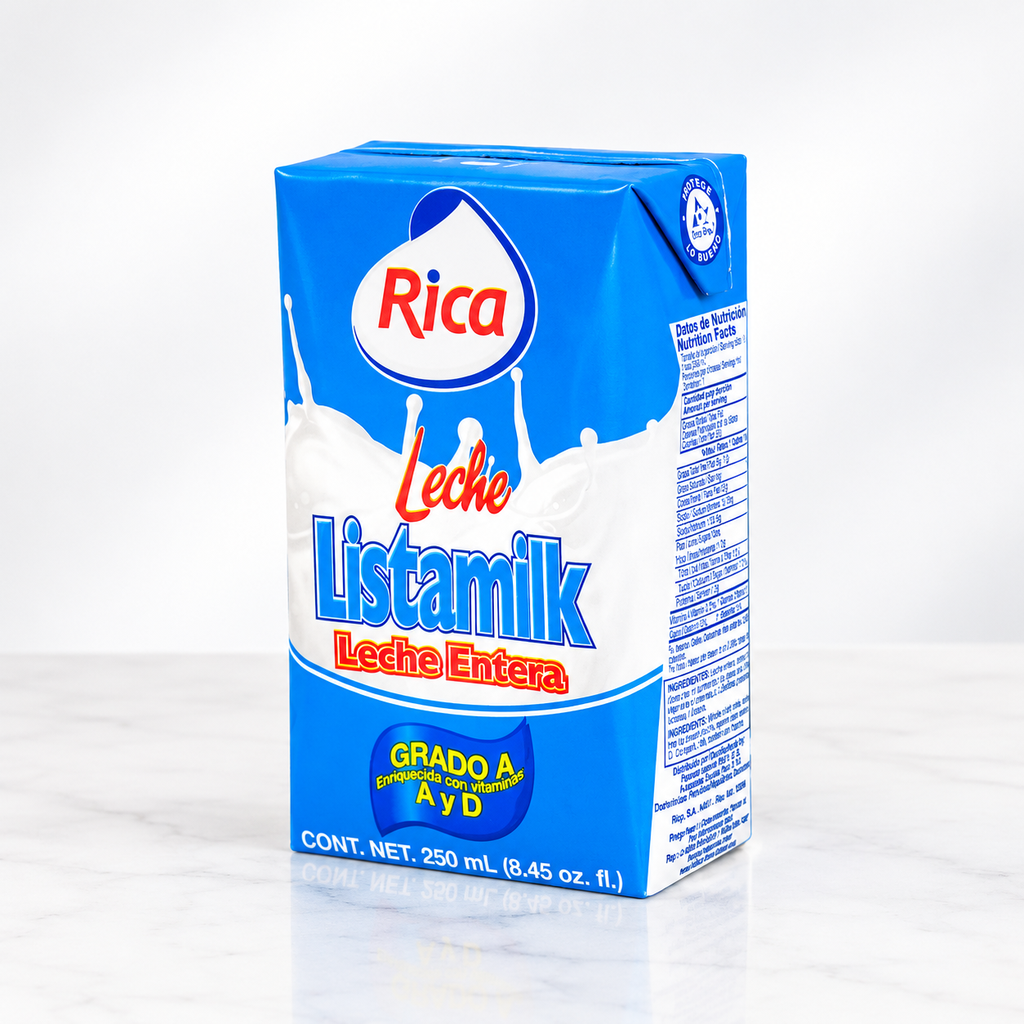 LECHE ENTERA LISTAMILK RICA 250 ML 27/1