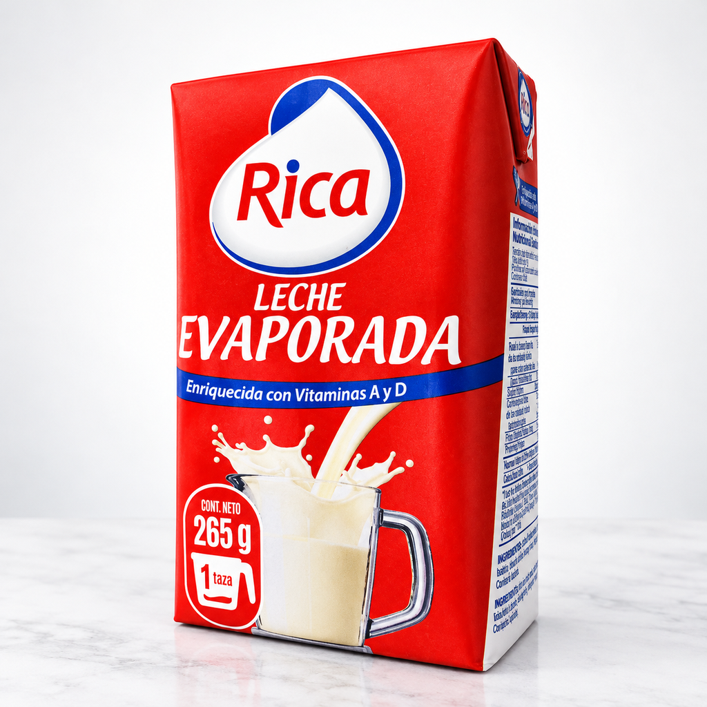 LECHE EVAPORADA RICA 265 GR 24/1