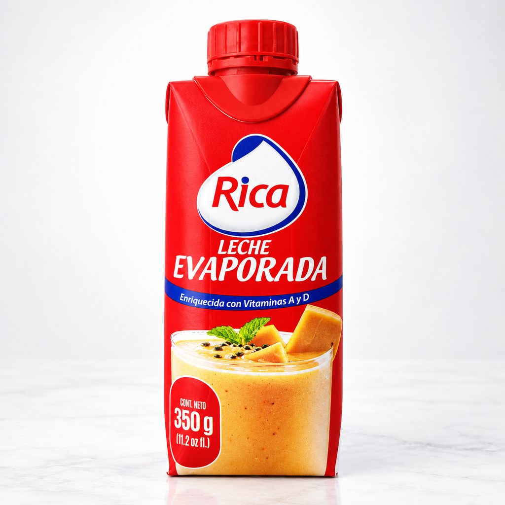 LECHE EVAPORADA RICA 350 GR 18/1