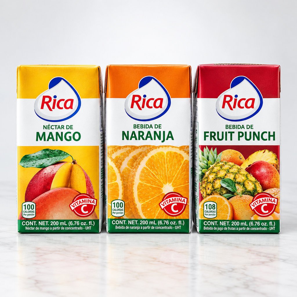 JUGO SABORES VARIADOS RICA 200 ML 24/1